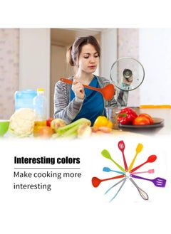 Silicone Kitchen Utensils Set - 10 Pieces Multicolor Silicone Heat Resistant Non-Stick Kitchen Cooking Tools - pzsku/Z86BD997BDB66BF3EEA0EZ/45/_/1699583937/396da9f9-68b6-46a1-8455-48fe08ef487a