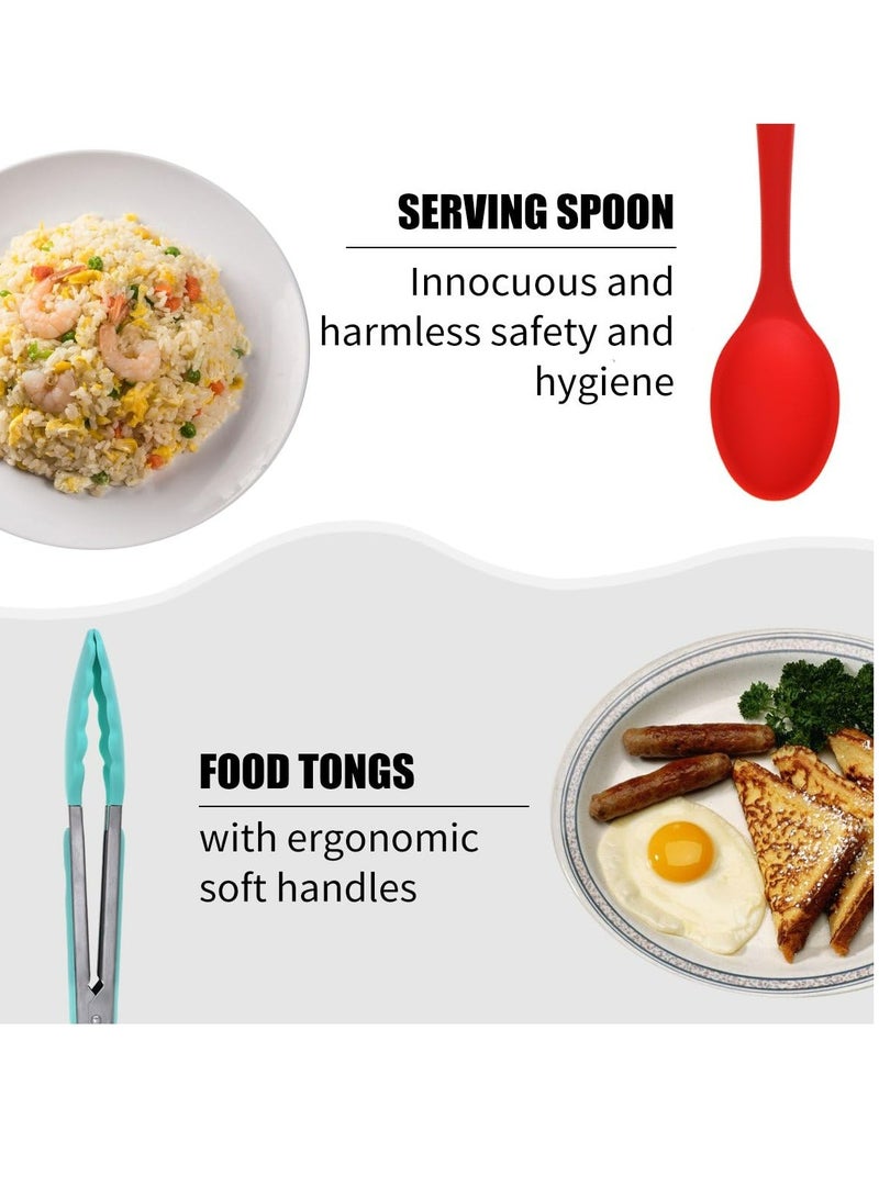 رولستيمي 10 قطعة سيليكون أواني المطبخ مجموعة - Image 5