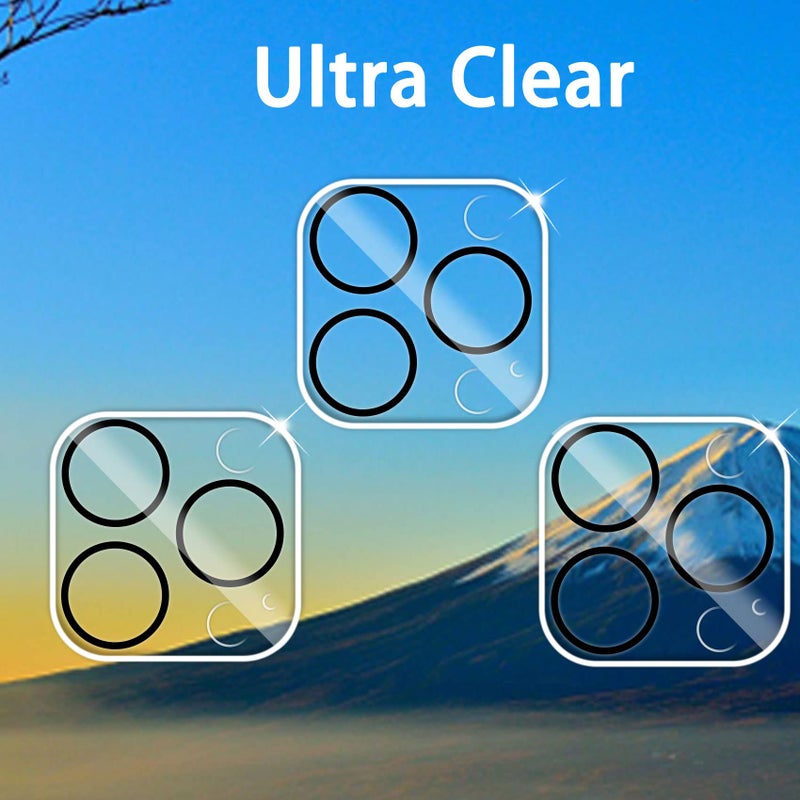 Dengduoduo 3 Pack Tempered Glass Camera Lens Protector for iPhone 12 Pro Max 6.7", Ultra HD, 9H Hardness, Anti-Scratch, Case Friendly, Easy to Install [No Affect on Night Shots] - Image 3