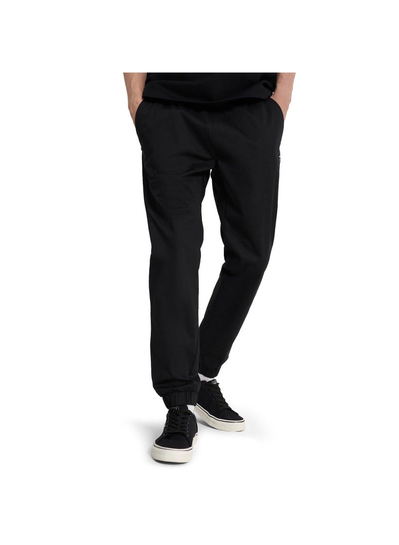 Termit سروال ترميت الأسود للرجال - EU 52، 100% قطن طبيعي، تصميم ضيق، حزام قابل للتعديل، 3 جيوب، مثالي للمشي النشيط في المدينة وركوب السكيت - Image 1