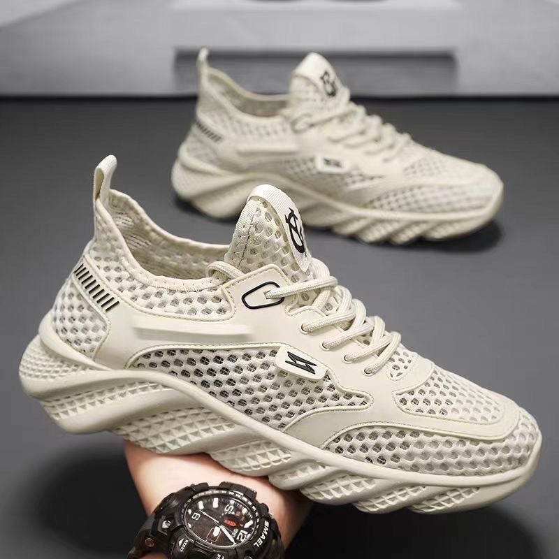 Yufeida Men's Breathable Mesh Sports Shoes - Lightweight Casual Sneakers with Soft  Sole