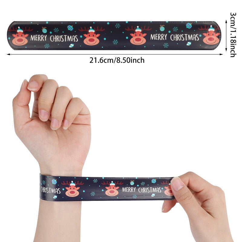 CCINEE 48Pcs Christmas Slap Bracelets - Image 2