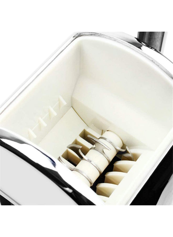 Shallow Stylish Chrome Plated Ice Crusher With Ice Tray And Scoop White 16 X 16 X 27centimeter - Image 3