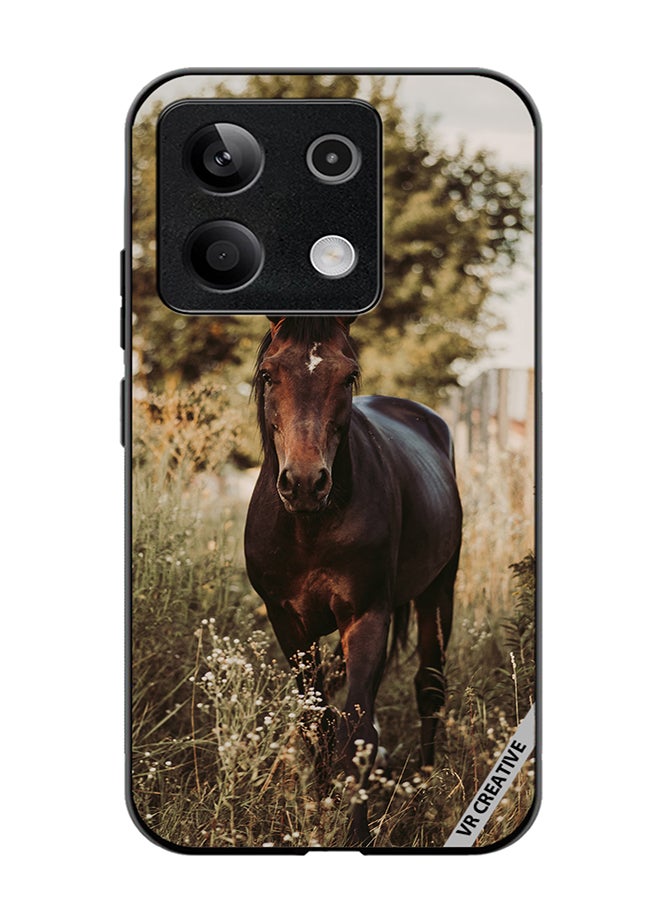 VR CREATIVE Protective Case Cover For Xiaomi Poco X6 Brownie Horse Design Multicolour - Image 1