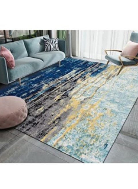 Squality Abstract Inkjet Rectangular Soft And Comfortable Carpet