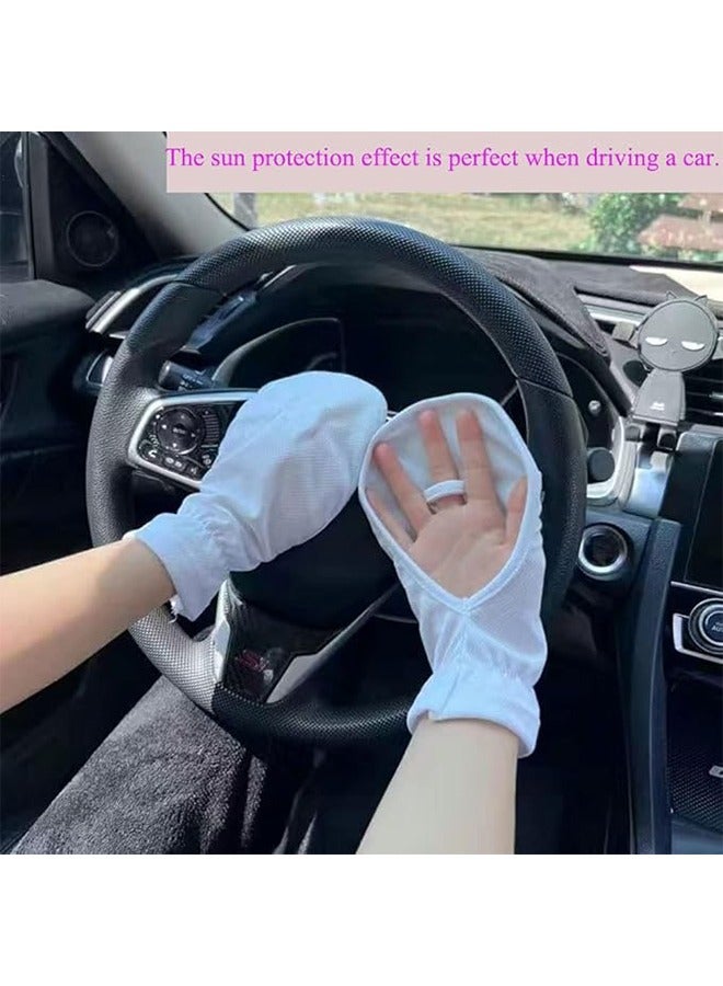 2 Pairs of Hand Sunscreen, UV Protection Summer Sun Protection Gloves, Screen, Hanging Umbrella, UV Protection, Breathable, Cool, Fingerless, Ladies & Men, Fishing, Cycling, Hiking, Canoeing, Boating, Outdoor  - Image 2