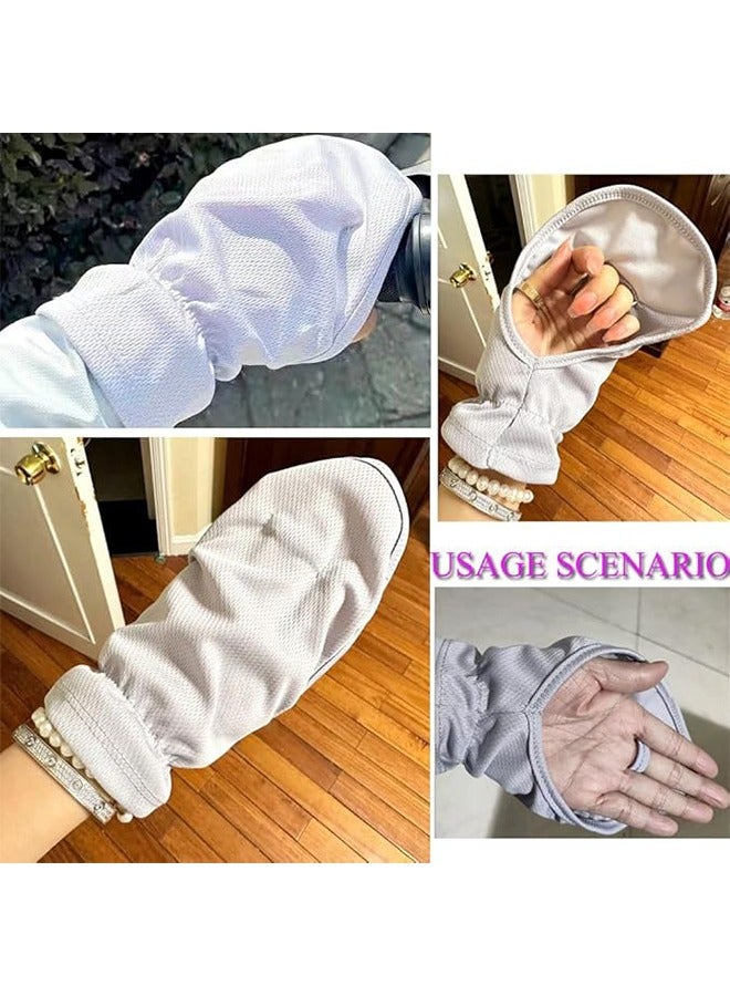 2 Pairs of Hand Sunscreen, UV Protection Summer Sun Protection Gloves, Screen, Hanging Umbrella, UV Protection, Breathable, Cool, Fingerless, Ladies & Men, Fishing, Cycling, Hiking, Canoeing, Boating, Outdoor  - Image 4