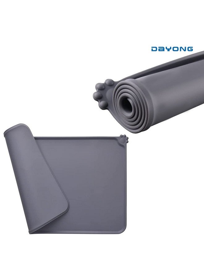 DAYONG Pet Food Mat,Pet Silicone Bowl Mat,Pet Feeding Mat,Waterproof Dog Cat Mat Premium Silicone Fda Grade Non-Stick Non Slip Anti Spill Easy Clean  - Image 3