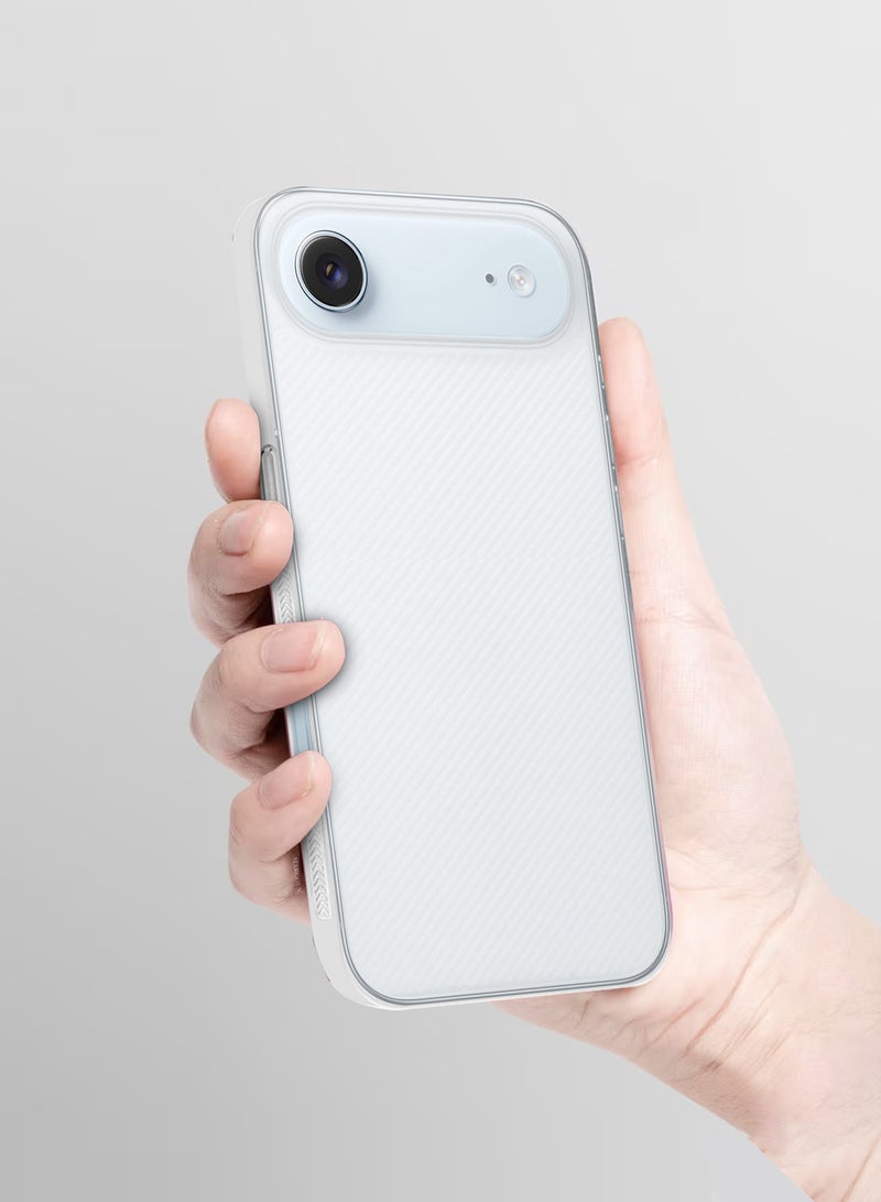 CATANES 2 Packs Case Cover for iPhone 17 Air - Sturdy Durable Ultra-Thin Case - Air Skin Line Design Transparent Back Cover -  Drop Protection Cover  with Privacy Screen Protector - White - Image 4