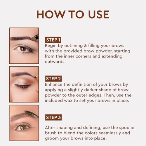 C2P PROFESSIONAL MAKEUP C2P Pro Celestial Eyebrow Palette for Women 12g | 3-in-1 Brow Kit (Powder + Wax) | Fills, Shapes & Defines | Long-Lasting, Non-Sticky & Buildable | Enriched with Coconut, Castor Oil & Vitamin E - Image 5