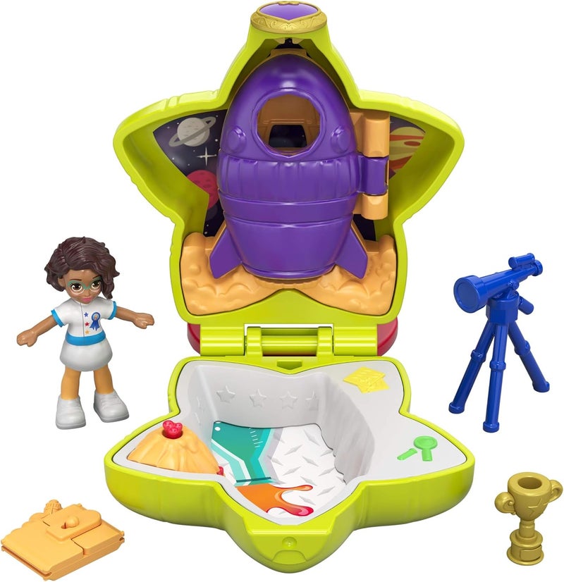 Polly Pocket بولي بوكيت ميني-شاتول شاني روكيت مع الإكسسوارات - Image 1