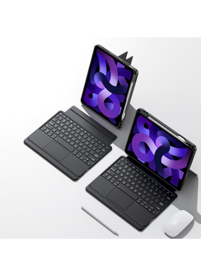 IPad Keyboard Protective Cover Integrated Pro11 Tablet Air4/5 Bluetooth Magic Control Keyboard Magnetic Detachable Wireless-Color:iPad Magnetic Split Magic Control Keyboard Protective Cover Standard Edition Classic Black-Product Type:Mini6/mini7( 8.3inch )  - Image 1