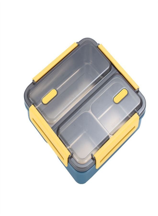 Loquat 304 Stainless Steel Three Compartment Insulated Lunch Box 