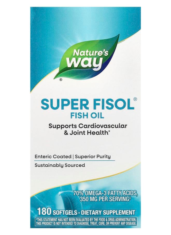 Nature's Super Fisol® Fish Oil 350 mg 180 Softgels 