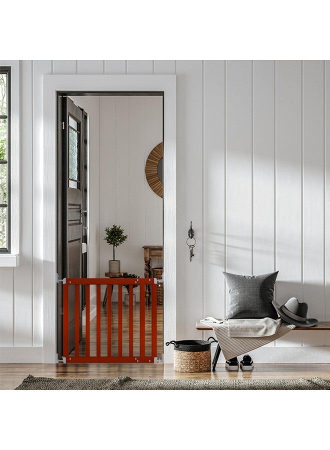 Ingenuity The Doorway 36S Series Custom Collection, Safety Pet & Baby Gate, 30"-36" Wide, 28" Tall, Pressure or Hardware Mounted, Install Wall to Wall in Doorway, Natural Wood Panels Ready for Paint - Image 2