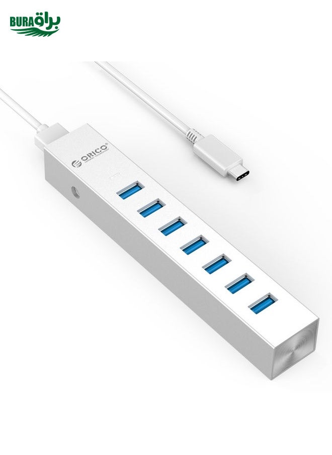BURAQ ORICO ASH7-U3 Aluminum Alloy 7 Ports USB 3.0 HUB  - Image 4