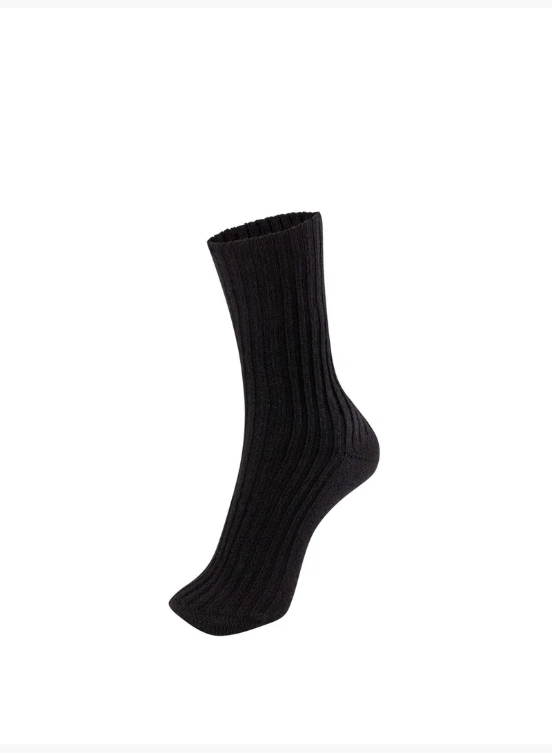 oysho Medium ribbed wool and cashmere socks
