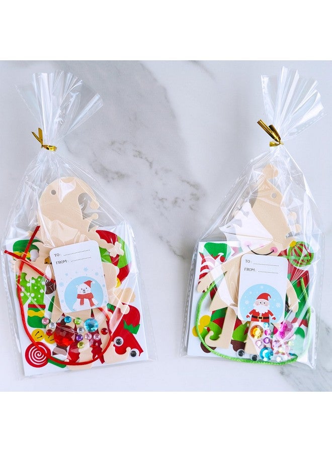 وينلين 24 مجموعة من أدوات الحرف اليدوية لعيد الميلاد، الحرف اليدوية الشتوية، مساعد سانتا، زينة الجن، مجموعات فنية، ملصقات إسفنجية لعيد الميلاد على شكل جن، للأطفال، أنشطة منزلية احتفالية، هدايا الحفلات - Image 5