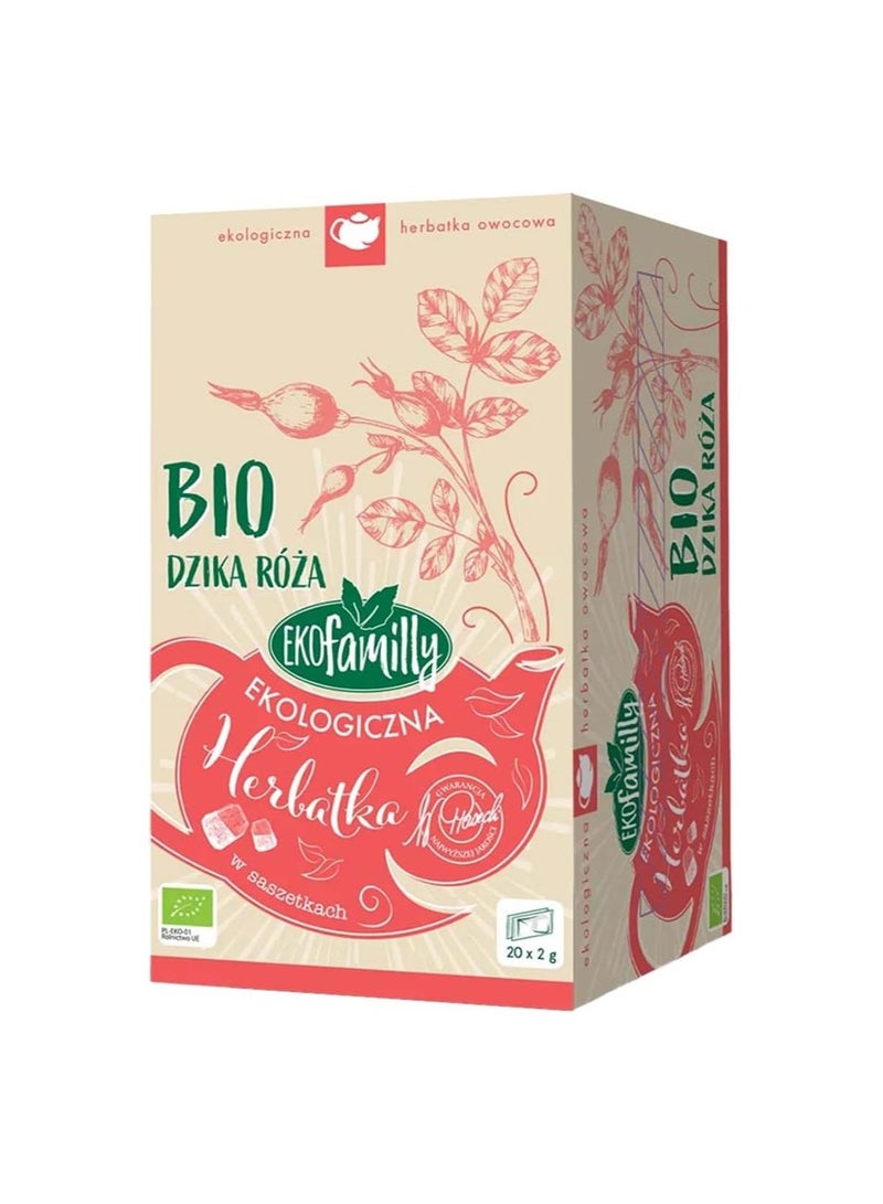 Bio Organic Bio Rosehip Fruit Tea. 20 Sachets