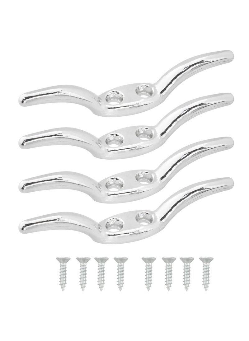AXLIZER AXLIZER 4PCS Blind Accessories Hooks Blind Cord Cleat Blind Cord Safety Kits Blind Cord Winder Rope Cleat Hook for Blinds and Flagpoles Boats Awnings Tarpaulins 