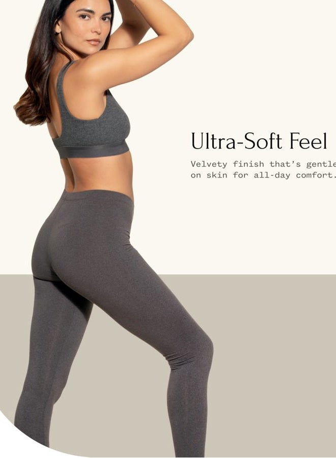 Felina Velvety Super Soft Lightweight Legging 2-Pack (Warm Desert, Small) - Image 2