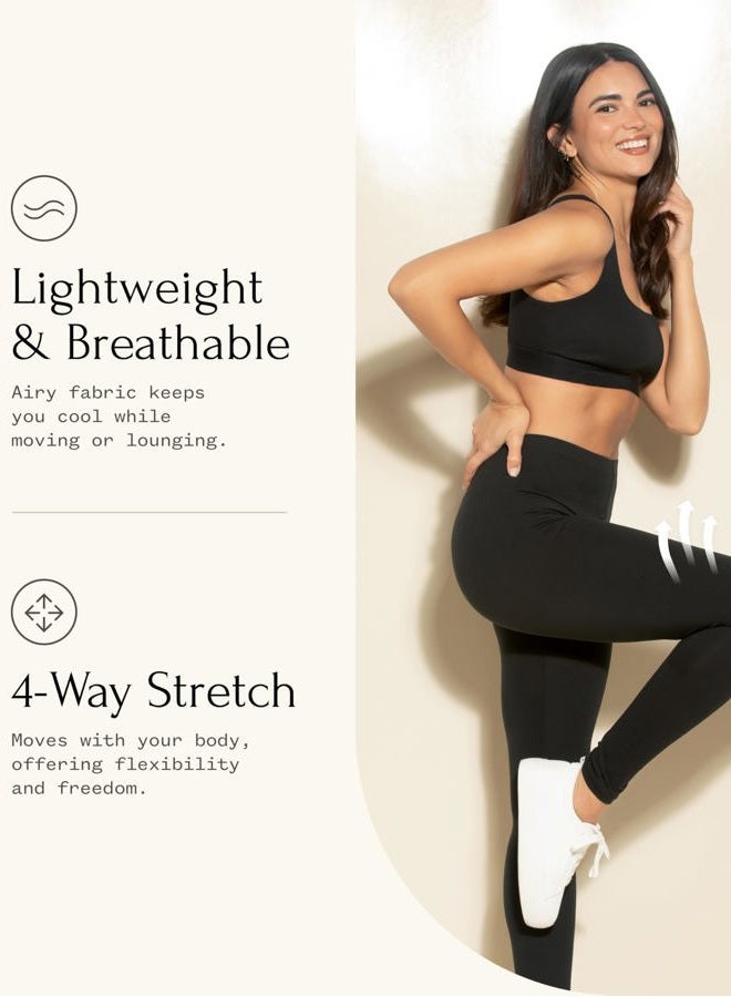 Felina Velvety Super Soft Lightweight Legging 2-Pack (Warm Desert, Small) - Image 3