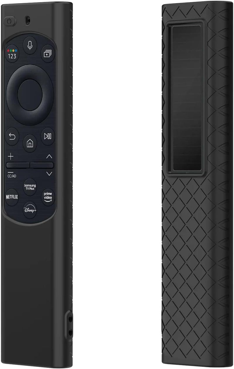 Raya Silicon Protective Case Cover Compatible with Samsung Smart TV Remote Control 2022-2025 TM2280E QLED TV BN68-13897A [Remote NOT Included] (Black) - Image 1