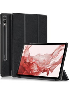 Protective Flip Case For Samsung Galaxy Tab S9 Plus With Trifold Stand Auto Wake Sleep Shockproof Cover