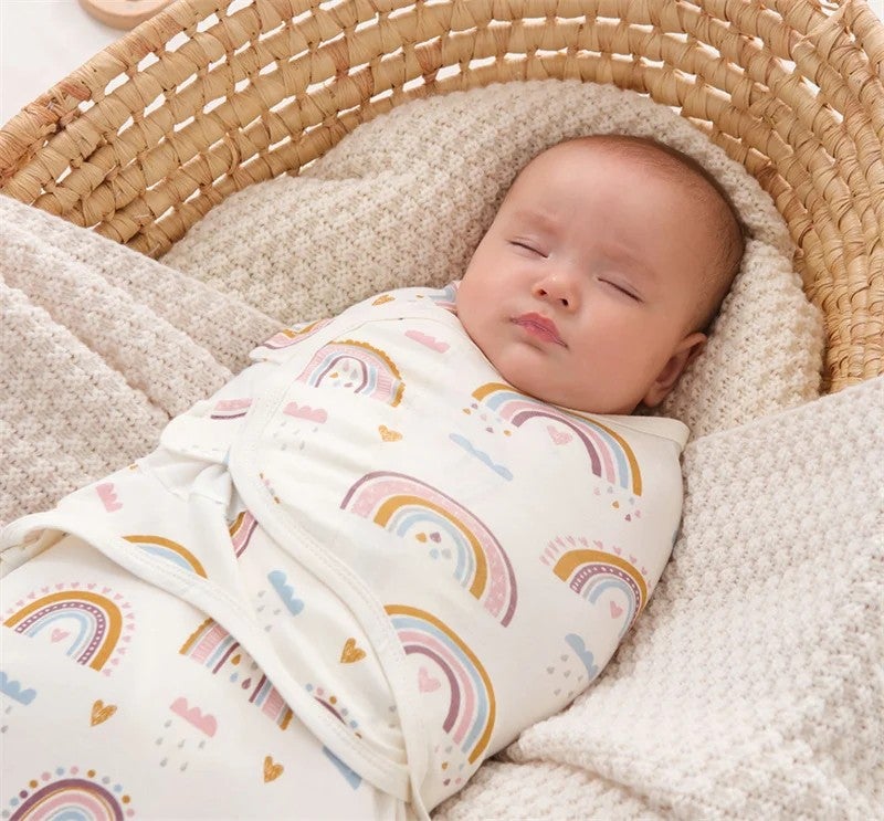 Y&D Newborn Swaddle Sleeping Bag 100% Cotton Infant Swaddlers Cocoon Wrap Sleep Sack Blanket Soft Print Material - Image 3