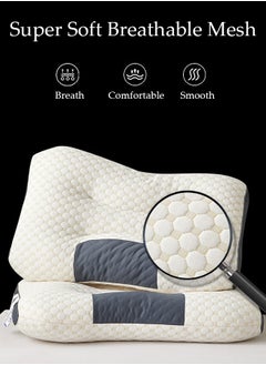 DUNISO Super Comfort Ergonomic Pillow for Neck Head and Shoulder Pain Relief Contour Support Pillows for Bed Sleeping Orthopedic Cervical Spine Stretch Pillow for Side Back Stomach Sleeper  - Image 2