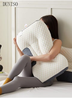 DUNISO Super Comfort Ergonomic Pillow for Neck Head and Shoulder Pain Relief Contour Support Pillows for Bed Sleeping Orthopedic Cervical Spine Stretch Pillow for Side Back Stomach Sleeper  - Image 5