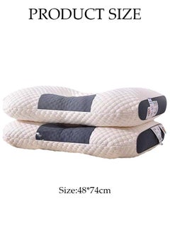 DUNISO Super Comfort Ergonomic Pillow for Neck Head and Shoulder Pain Relief Contour Support Pillows for Bed Sleeping Orthopedic Cervical Spine Stretch Pillow for Side Back Stomach Sleeper  - Image 4