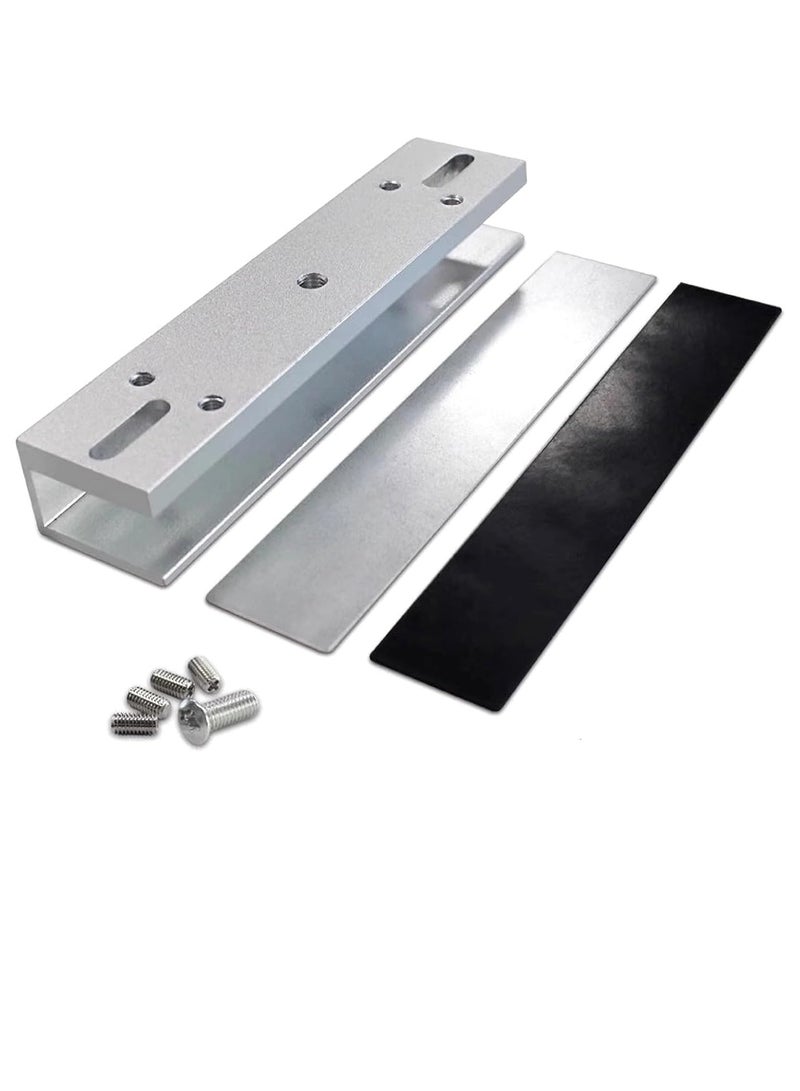 GOMETY Aluminum Alloy U-Shape Bracket for 280kg/600lbs Magnetic Lock Frameless Glass Door - Image 2