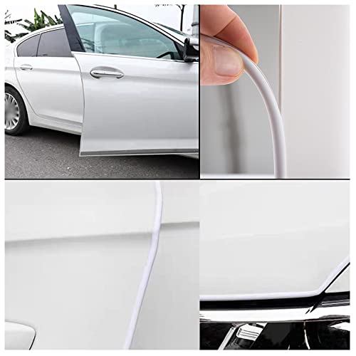 Eytool Car Door Protectors Edge Guards,16Ft(5M) Car Edge Trim Rubber Seal Protector with U Shape Car Protection Door Edge Guard Fit for Most Car (White) - Image 5
