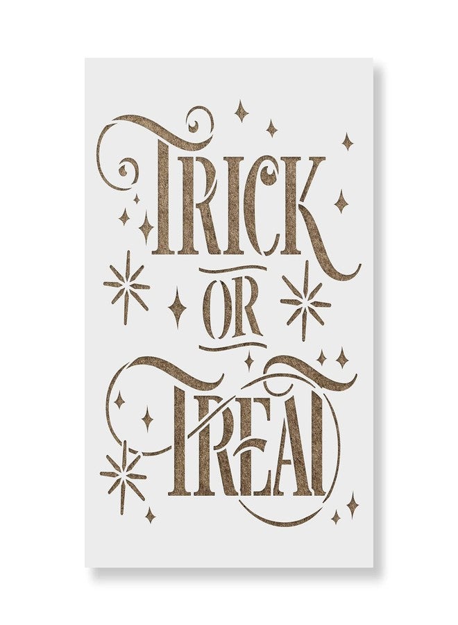 Stencil Revolution Trick or Treat Sparkles Stencil - Reusable Stencils for Painting - Mylar Stencil for DIY Projects and Crafts - Image 1