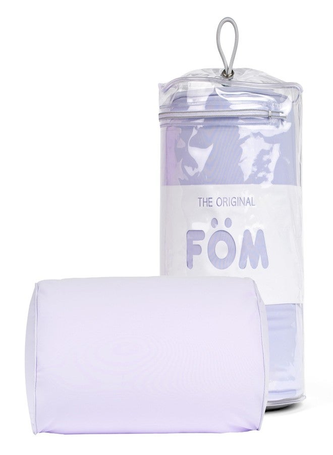 Brookstone Squishy FOM Cushion Pillow - The Original Stretchy, Comfy, Colorful Pillow for Neck, Lumbar Support, and Bed - for Sleeping, Car, Travel, Small, Lilac, 12 x 7 Inches - Image 1