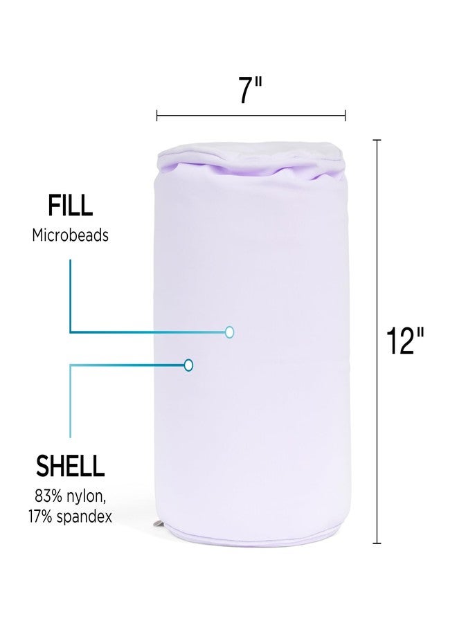 Brookstone Squishy FOM Cushion Pillow - The Original Stretchy, Comfy, Colorful Pillow for Neck, Lumbar Support, and Bed - for Sleeping, Car, Travel, Small, Lilac, 12 x 7 Inches - Image 5