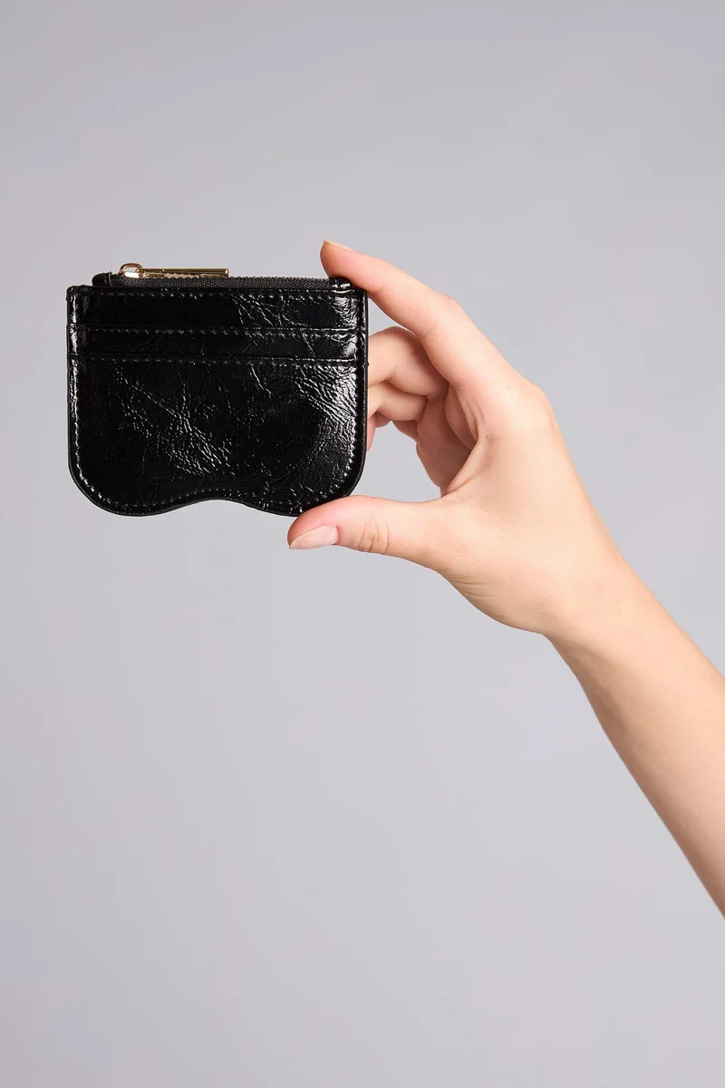 Woman Faux Leather Business Card Wallet