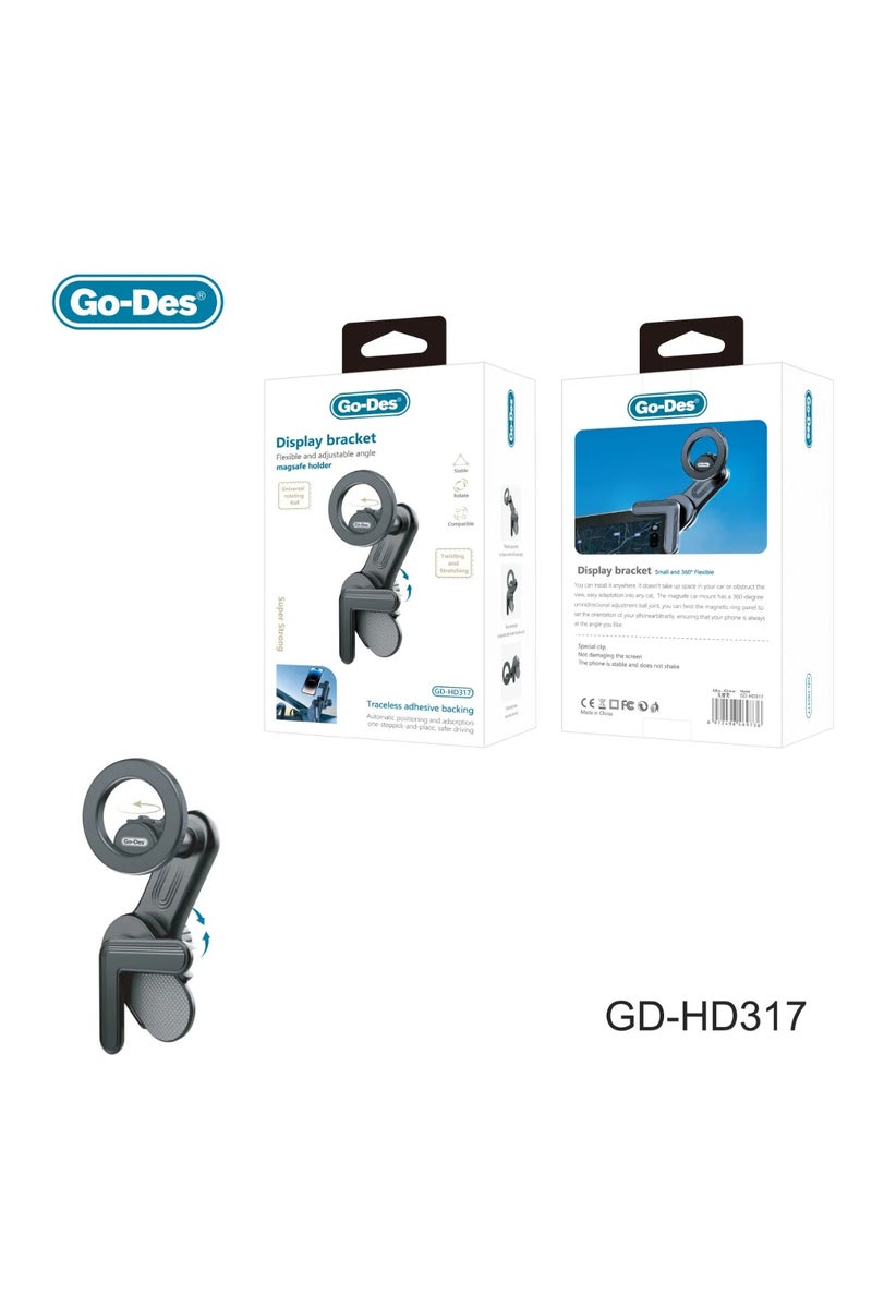 جو-ديز حامل شاشة تسلا ماج سيف من ، حامل هاتف مغناطيسي قابل للدوران 360 درجة، مناسب للوحة قيادة السيارة الكهربائية