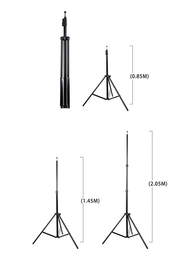 Photo Video Studio Adjustable Background Stand Backdrop Support System Kit with Photography Background Holder Carry Bag - Image 3