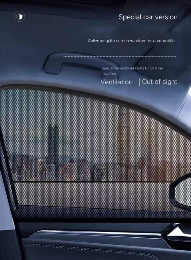 Car side window glass screen window mosquito and sun protection vehicle curtains vehicle mesh cover side window mosquito net sunshade curtain - Image 2