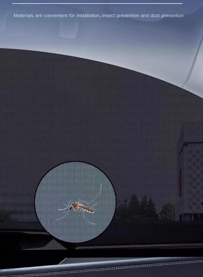 Car side window glass screen window mosquito and sun protection vehicle curtains vehicle mesh cover side window mosquito net sunshade curtain - Image 3