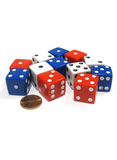 Set Of 12 Large Six Sided 19Mm D6 Dice Patriotic Usa 4 Ea Of Red White & Blue - pzsku/Z86BF67F9BB1F936109E5Z/45/_/1697271465/a4d8420d-6afd-4641-bb11-ab2abb2c544c