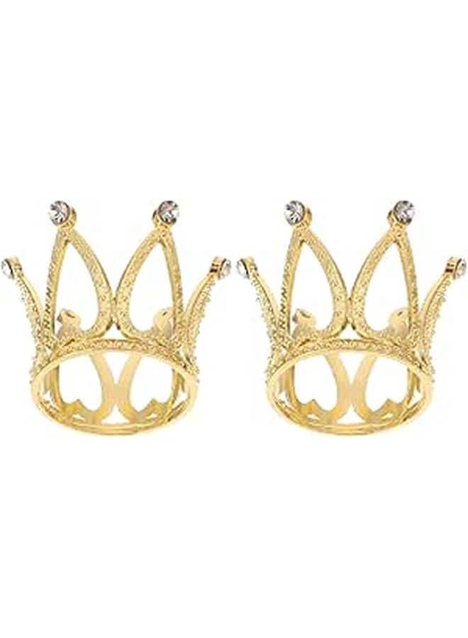 2pcs Zinc Alloy Crystal Display Stand for Spheres Home Decor Collectibles and Crafts Holder - Image 1