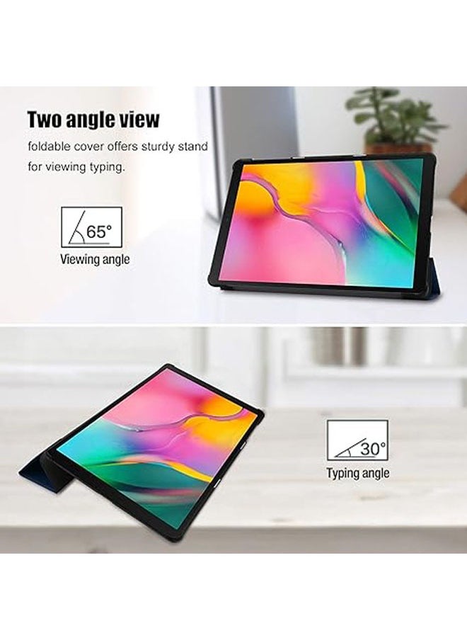 Generic - Galaxy Tab A 10.1 2019 T510 T515 T517 Slim Case with Lightweight Stand Hard Case for Galaxy Tab A 2019 Tablet SM-T510 SM-T515 SM-T5177 - Dark Blue - Image 1