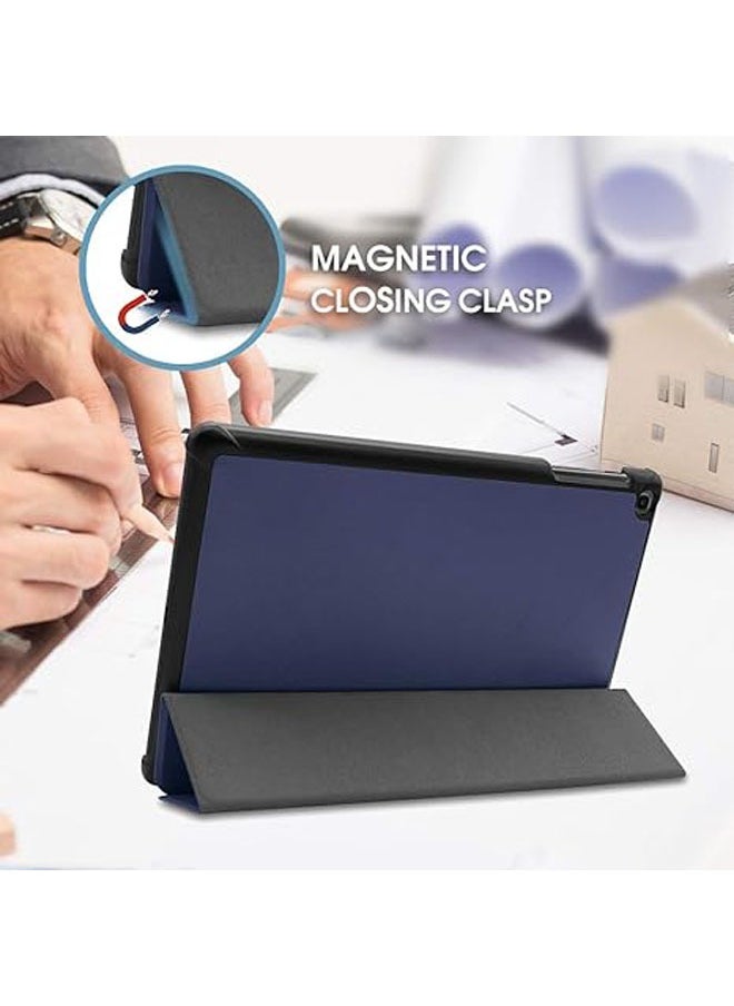 Generic - Galaxy Tab A 10.1 2019 T510 T515 T517 Slim Case with Lightweight Stand Hard Case for Galaxy Tab A 2019 Tablet SM-T510 SM-T515 SM-T5177 - Dark Blue - Image 1