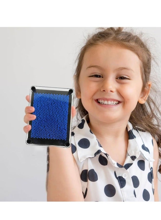 DEROVAN 3D Glow-in-the-Dark Pin Art Toy – Classic Retro Pin Impression Board for Kids & Adults, Creative Desk Décor, Stress Relief Desktop Game, Unique Office & Home Decoration Gift - Image 1