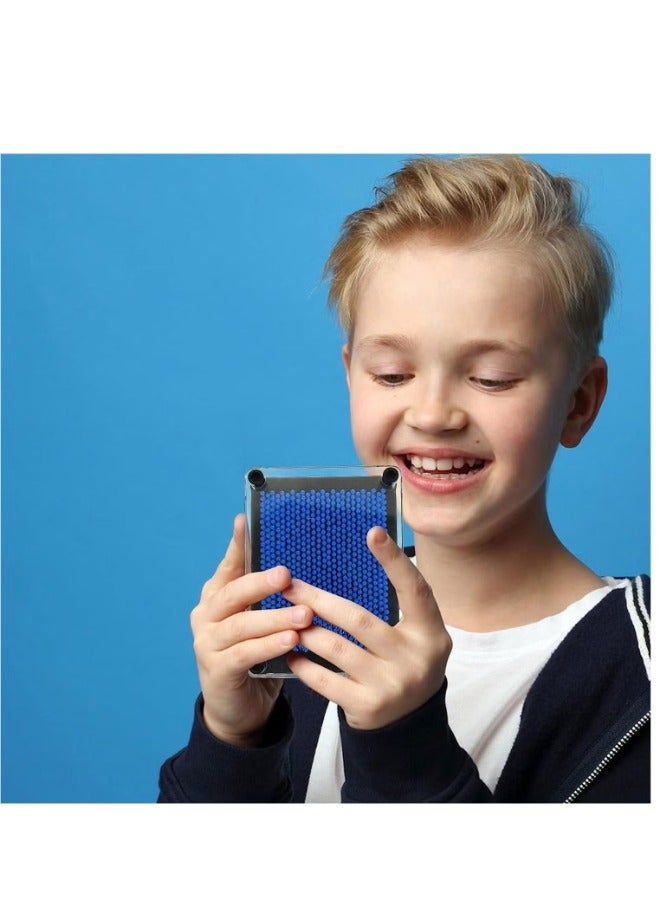 DEROVAN 3D Glow-in-the-Dark Pin Art Toy – Classic Retro Pin Impression Board for Kids & Adults, Creative Desk Décor, Stress Relief Desktop Game, Unique Office & Home Decoration Gift - Image 5