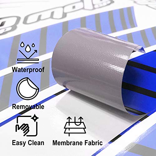 MC MOTOPARTS 17 inch Rim Stickers Vinyl Glossy Decals Compatible with YZF R1 R6 R3 R1M MT-09 MT07 Tracer FZ8 FZ1 XSR 900 700 19 20 21 22 23 24 YZF R9 2024 2025 Blue - Image 4