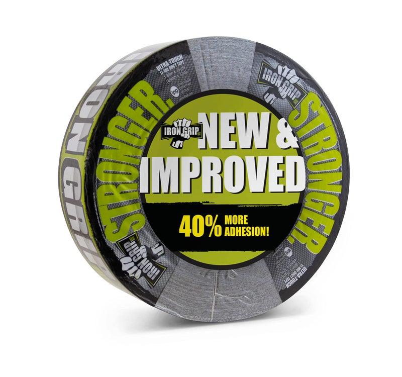 IPG Iron Grip Heavy Duty Duct Tape 188 x 35 yd Black Single Roll IG235